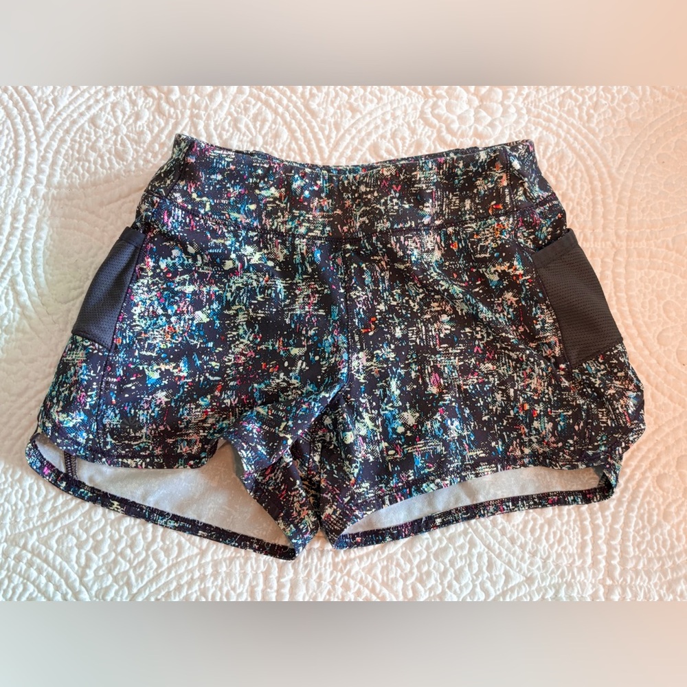 Athleta Black Performance Shorts Lightweight Mid-Thigh - Girl Size M 8/10